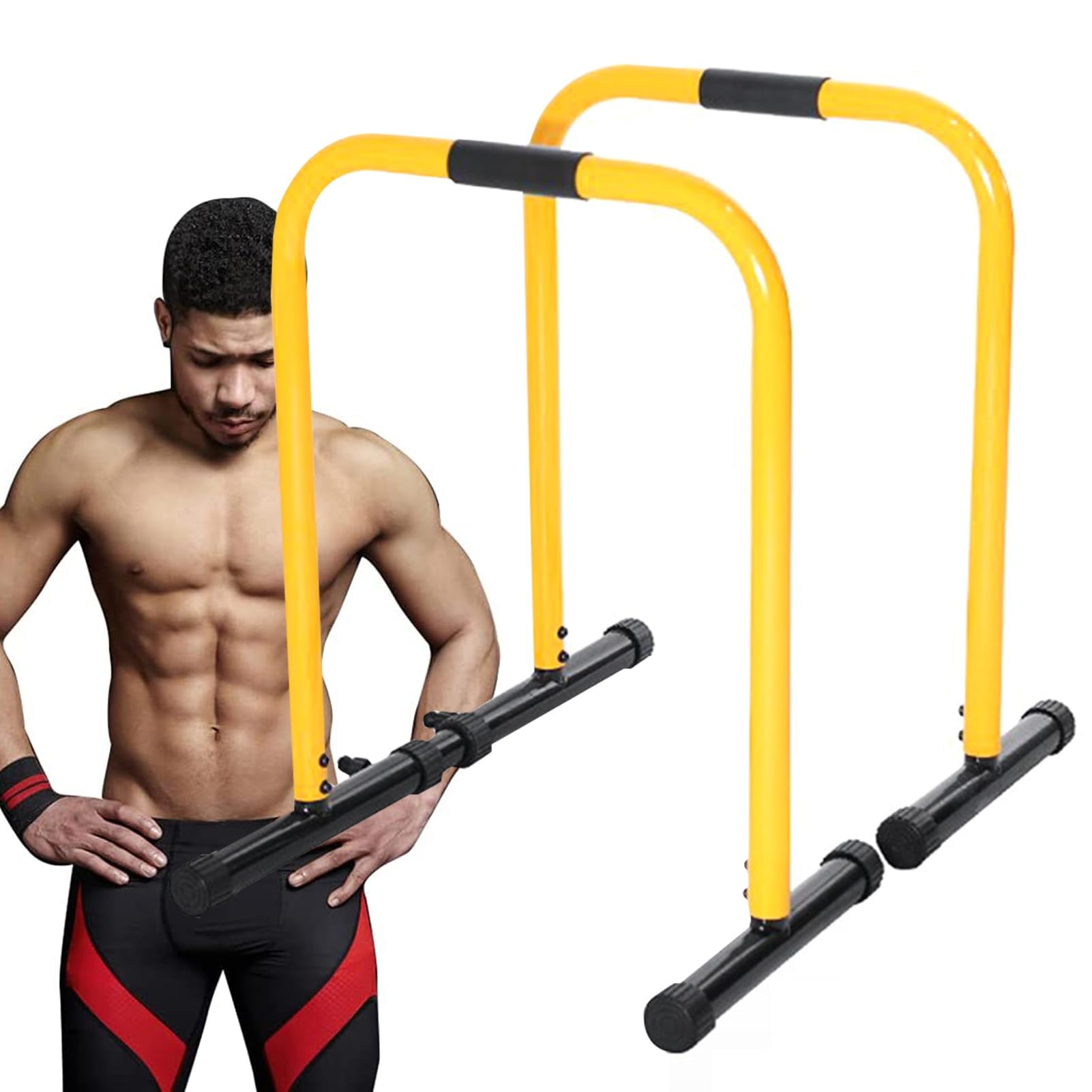 Amazon.com: RIEJIN Dip Stands Bar Adjustable Parallel Bars